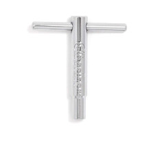 Gibraltar SC-4245 Hoge Koppel Drum Sleutel, Zilver