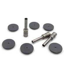 Carl Manufacturing 60004 Ersatzset, 3 Stanzkpfe/6 Bohrscheiben, 9/32 Zoll, Silber