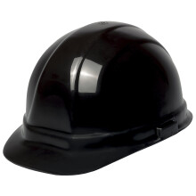 ERB 19139 Schutzhelm im Omega II-Kappenstil mit Schiebeverschluss, Schwarz