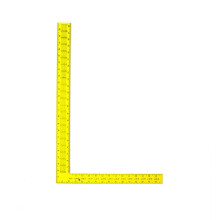 Swanson Tool TS154 Stahlsparrenquadrat 16 Zoll x 24 Zoll (Gelb mit schwarzen Abstufungen)