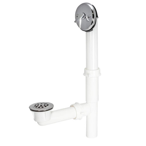 EZ-Flo 1-1/2 Ίντσες Lift και Lock Δύο Οπών Trip-Lever Αποχέτευση Μπάνιου, Ανοξείδωτο Ατσάλι