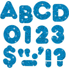 Trend Enterprises 4 Sparkle Grobuchstaben-Ready-Buchstaben-Set, Blau