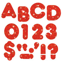 TREND Enterprises Inc. Red Sparkle 4-calowe zwykle listy gotowe do uzycia w UC