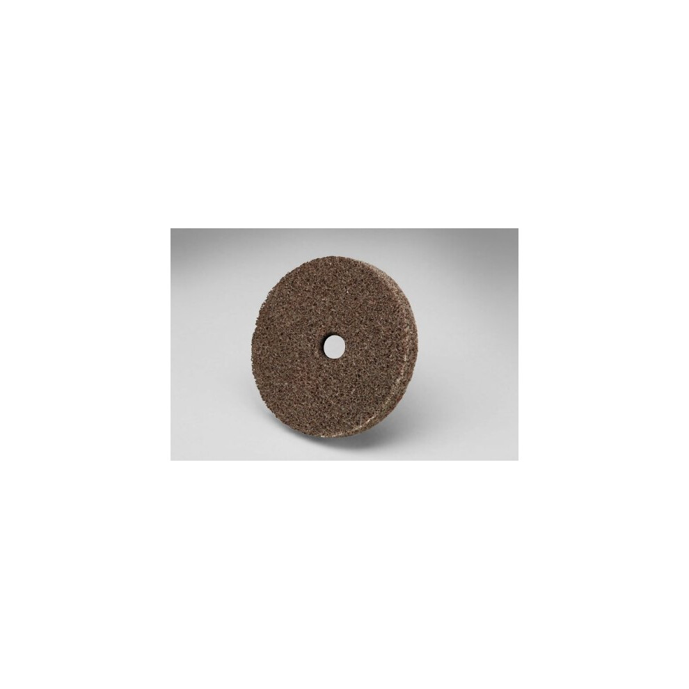 3M Scotch-Brite XL-UW Unitized Aluminum Oxide Medium Deburring Wheel -