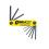 BONLHUS 12591 GORILLAGRIP CONSELHO DE 9 TAMANHAS DE TENHAS DOBRAS HEX-SE .050-3/16 polegadas 1
