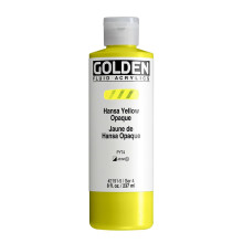 Acrilice cu lichid auriu - sticla opaque galbena Hansa -8 oz