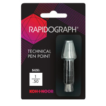 Koh-I-Noor Rapidograph -kyn   nvaihtok   rki ruostumattomasta ter   ksest   , 50 mm, 1 kpl (72D.1)