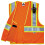 Ergodyne Ασφαλείας L/Xl Class 2 Δίχρωμο Γιλέκο, Πορτοκαλί, Large-4X-Large ΗΠΑ 3