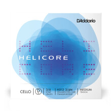 D'Addario Helicore Cello, jedna struna D, 3/4 menz ra, stredn nap tie