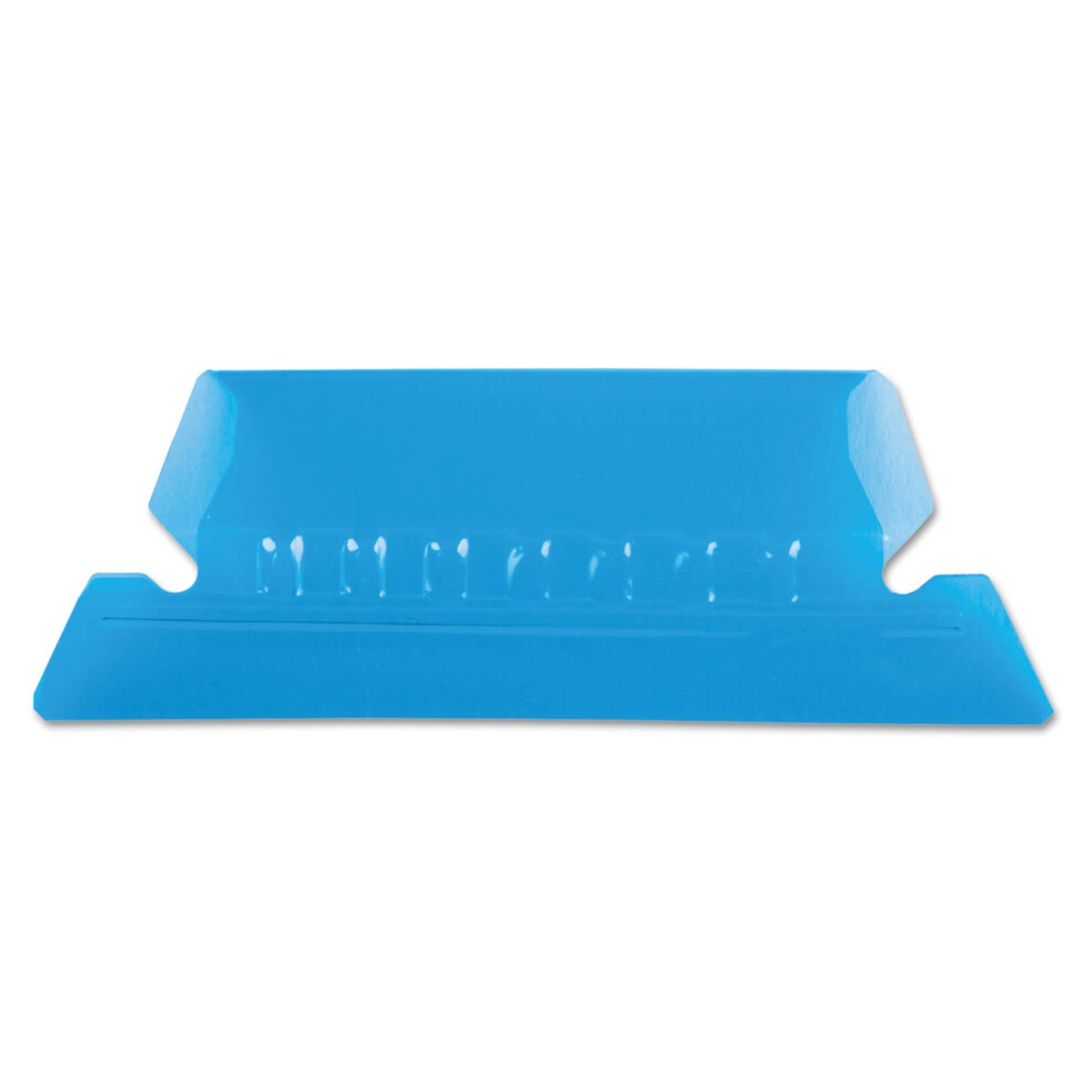 Universal 42226 Hanging File Folder Plastic Index Tabs (Blue)