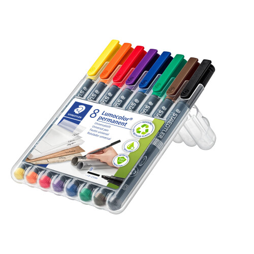 Staedtler STAEDTLER Lumocolor Universal Pen  Broad Chisel  Felt Tip  Permanent M 2
