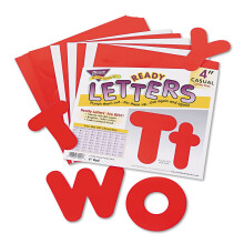 Trend Enterprises Inc. Red 4 """" Casual Combo Ready Letters
