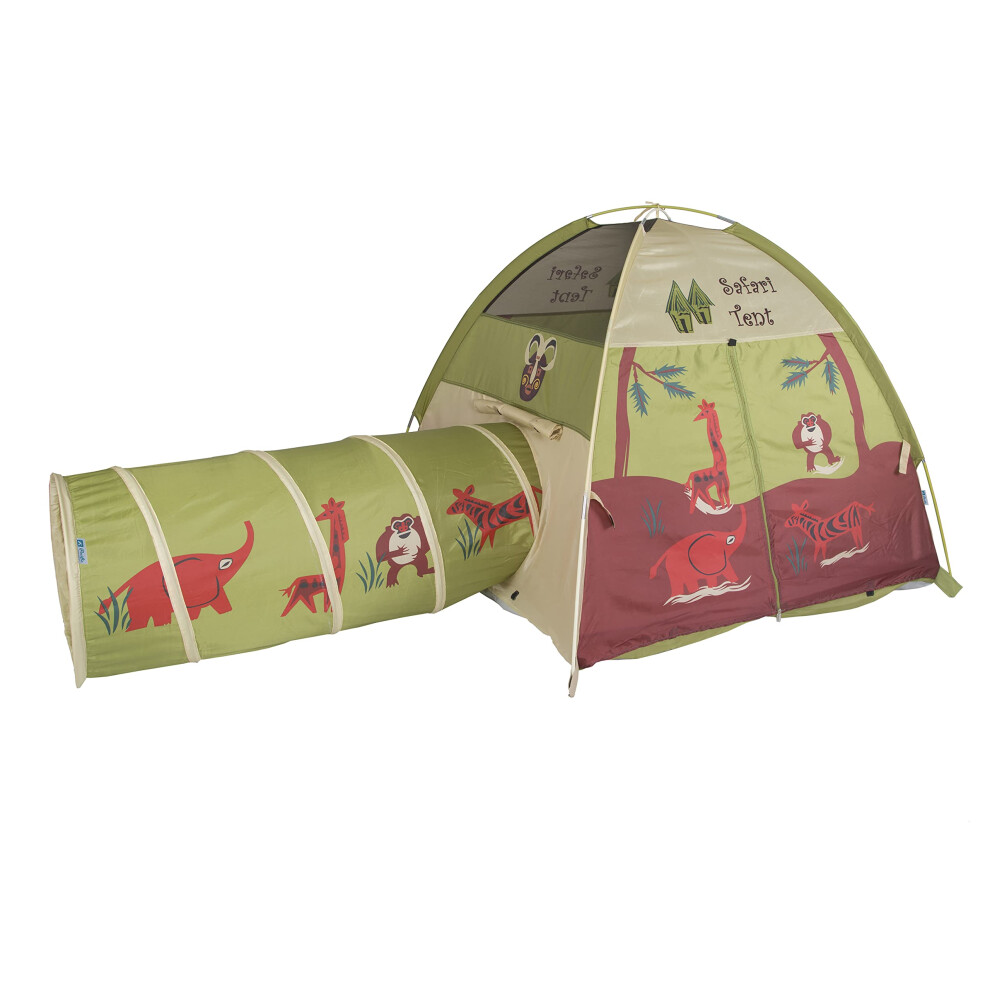 Tentes de jeu Pacific Play 20435 Tente d?me amusante Safari pour enfants Tunnel rampant Combo Amusement int?rieur / ext?rieur Multicolore
