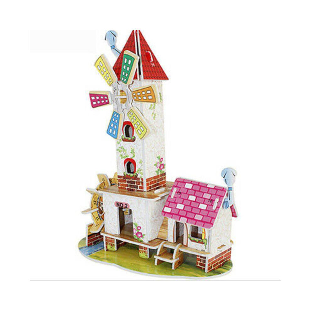 (Style E) Puzzle 3d Diy Fashion Cartoon Jigsaw Baby Toy Construction Houses Gift Children-image-OPC-PG9DQQW-NEW
