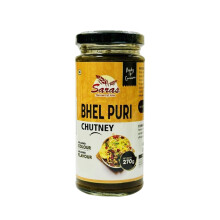 Saras Bhel Puri Chutney 250g (Pack of 2) | Sweet, Spicy & Tangy Chutney for Bhel Puri, Chaat, Samosas & Indian Snacks