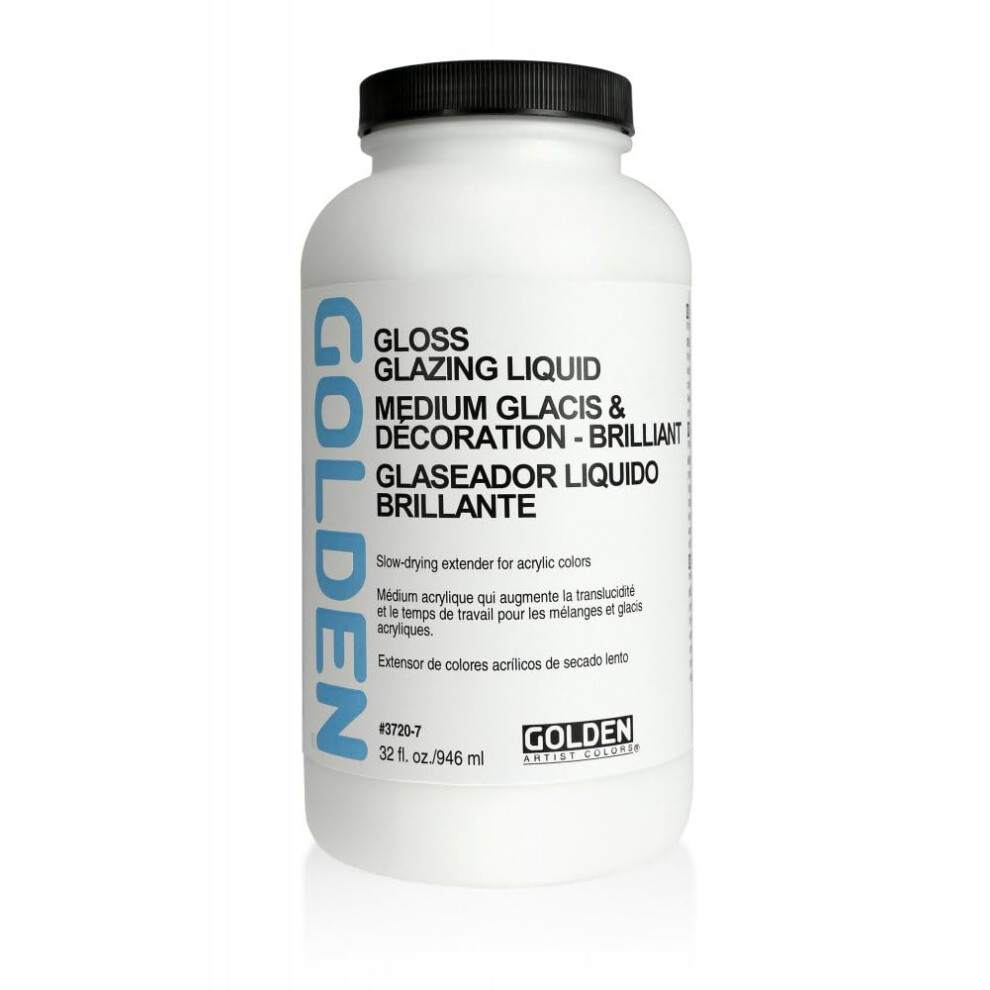 Gla?Age Liquide Brillant Golden Artist Colors Glazing Liquid Gloss 32 Oz-image