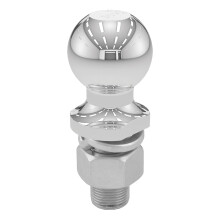 Curt 40037 Chrome Trailer Hitch Ball 7 500 lbs 2-tommer Diameter 1 x 2-1/8-tommer skaft