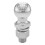 Curt 40037 Chrome Trailer Hitch Ball 7 500 lbs de 2 polegadas de di   metro 1 x 2-1/8 polegadas haste 1