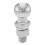 Curt 40038 Chrome Trailer Hitch Ball 12 000 lbs de 2 polegadas de di   metro 1 x 2-1/4 polegadas haste 1