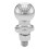 Curt 40003 Chrome Trailer Hitch Ball 3 500 lbs 2 polegadas de di   metro 3/4 x 1-3/4 polegadas Shank Universal Fit 1