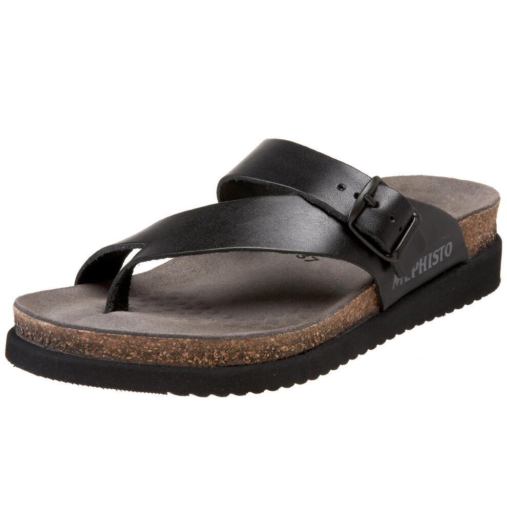 Mephisto Women's Helen Sandals Black Leather 37 (US Women's 7)