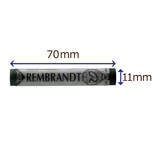 Rembrandt Μαλακό Παστέλ - 627.3 Σκοτεινό Πράσινο Κιννάβαρι 2