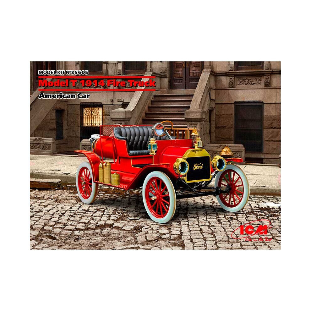 Maxpower 1/35 American Ford T 1914 Fire Truck Icm Icm35605
