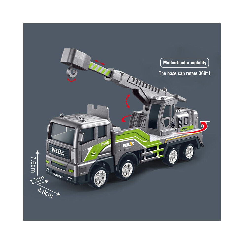 Maxpower (Emergency Crane) 1/50 Model Car Bulldozer Truck Excavator Crane Forklift Construction Engineering Vehicle Toys For Boys
