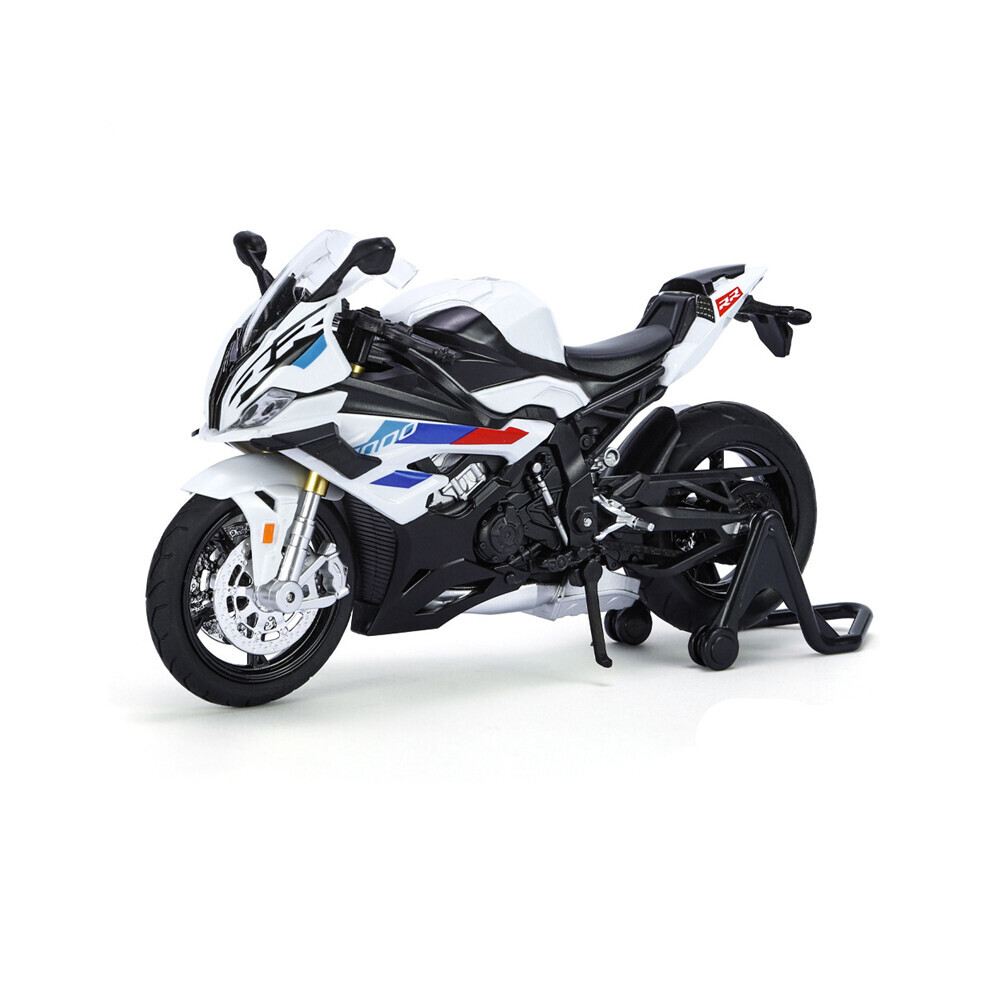 Maxpower ( Foam Box) 1:12 2023 S1000rr M Version Racing Motorcycle Model Diecast Alloy Metal White