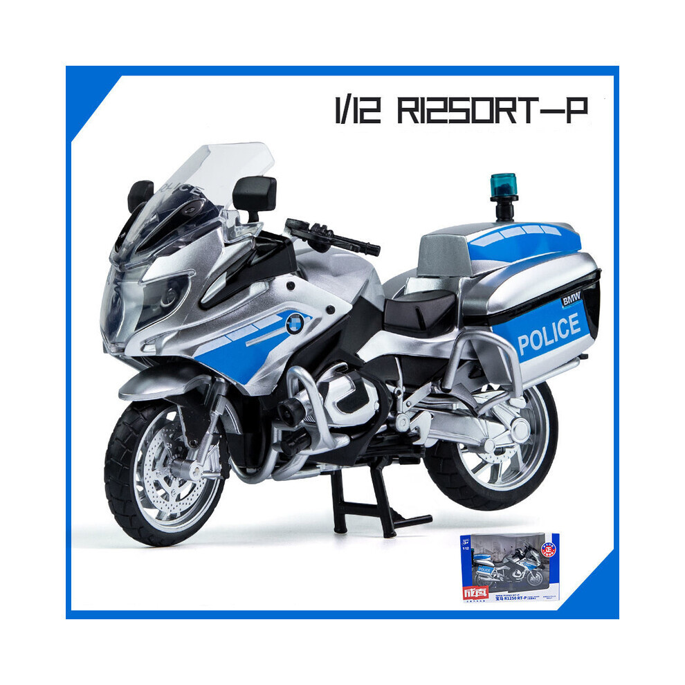Maxpower (Police Box) 1:12 Bmw R1250rt Motorcycles Simulation Alloy Motorcycle Model Shock Absorbers Silver