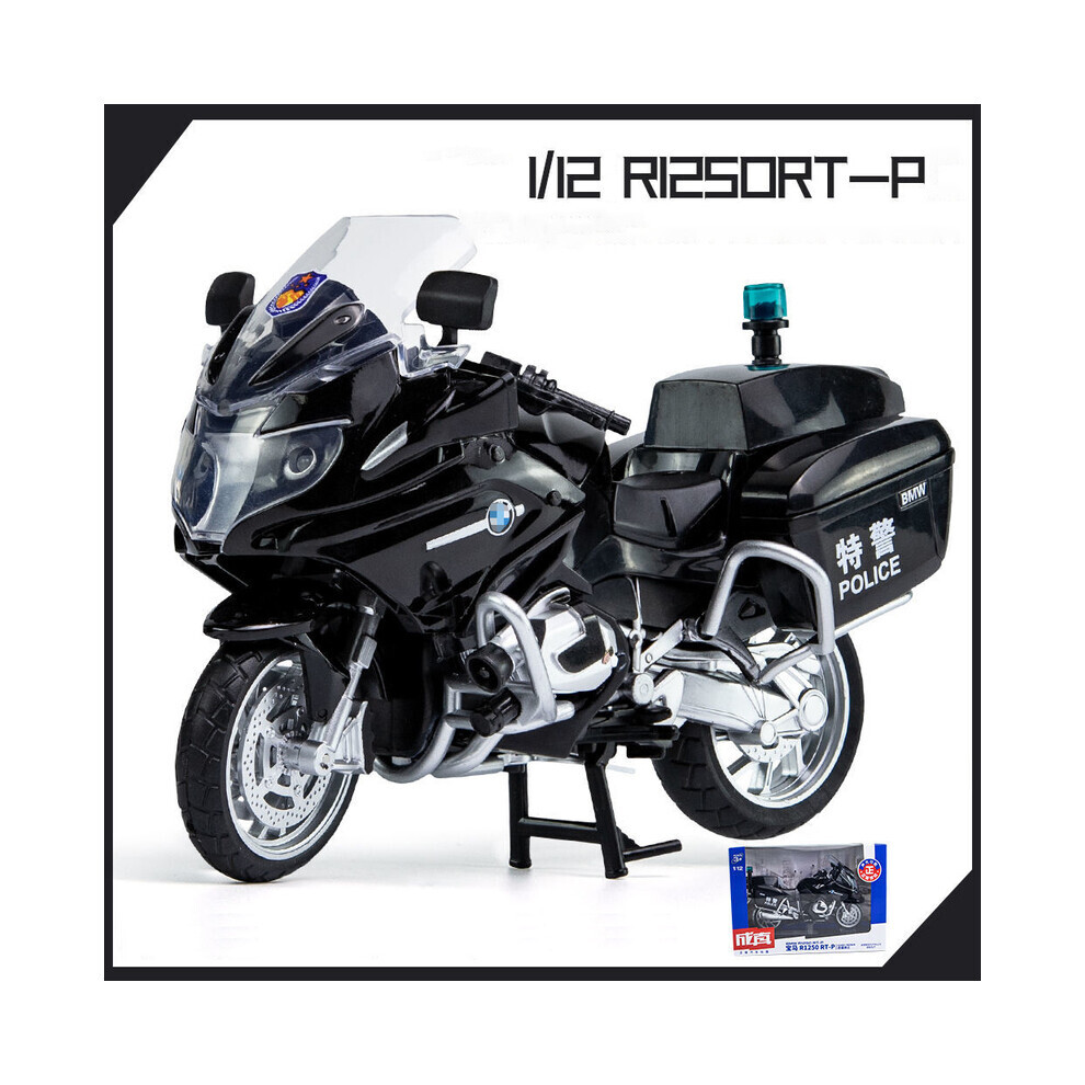 Maxpower (Police Box) 1:12 Bmw R1250rt Motorcycles Simulation Alloy Motorcycle Model Shock Absorbers Black