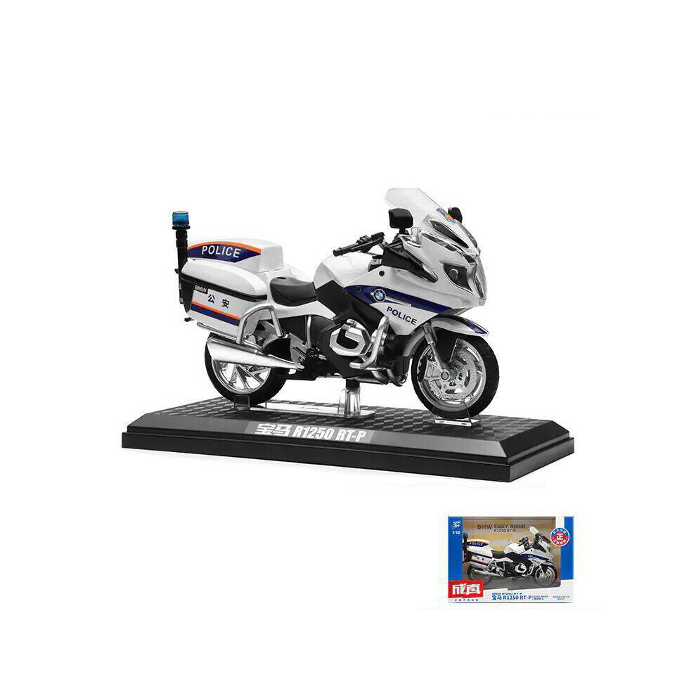 Maxpower (Police Box) 1:12 Bmw R1250rt Motorcycles Simulation Alloy Motorcycle Model Shock Absorbers White
