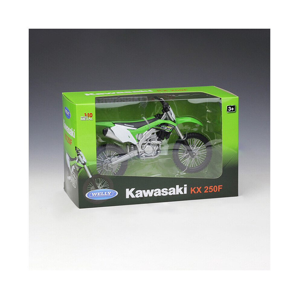 Maxpower (Kx250 With Box) 1:10 Kawasaki Kx250f Alloy Motorcycle Die-Casting Racing Motorcycle Model