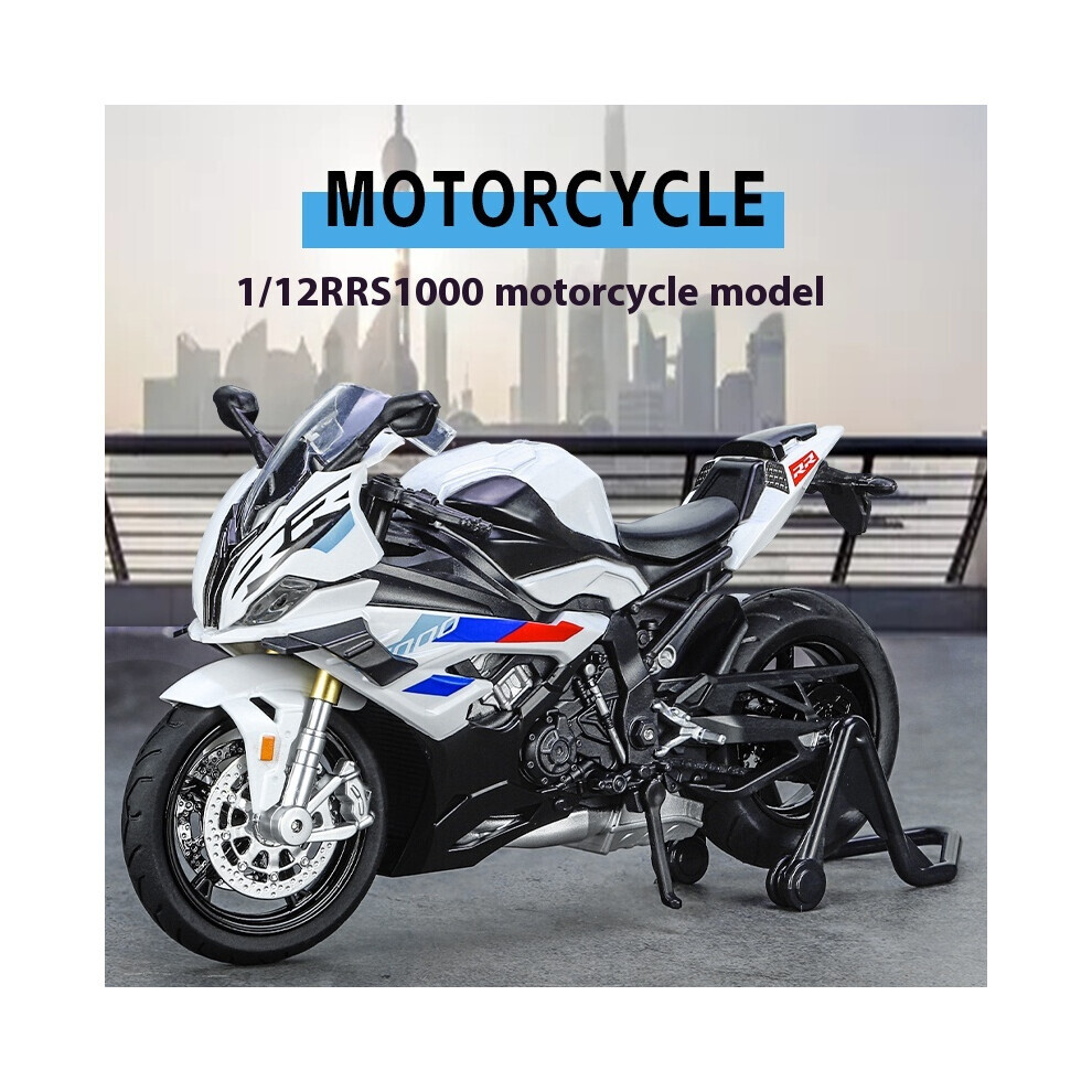 Maxpower ( Box) 1:12 Bmw Rrs1000 Alloy Diecast Motorcycle Model Collect Hobbies Simulation White