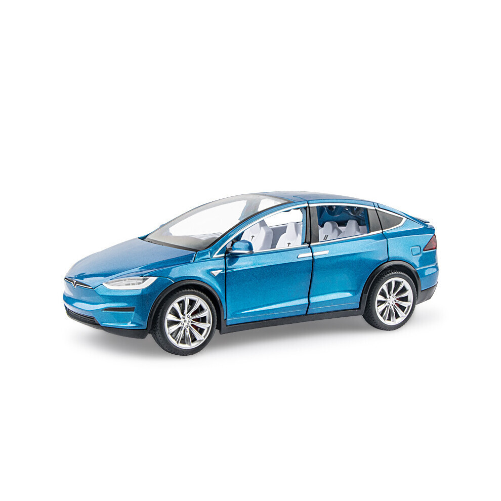 Maxpower ( No X) 1:20 Tesla Model X Alloy Car Model Diecast Metal Toy Modified Vehicles Car Model Simulation Collection Blue