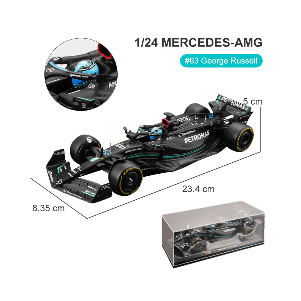 Maxpower (W14-63 Helmet) 1:24 2022 F1 Bull Rb18 #1 Verstappen Champion Helmet #11 Perez Red/Gold