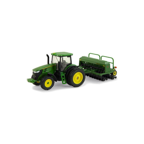 John Deere 7215R Model Tractor with Grain Drill