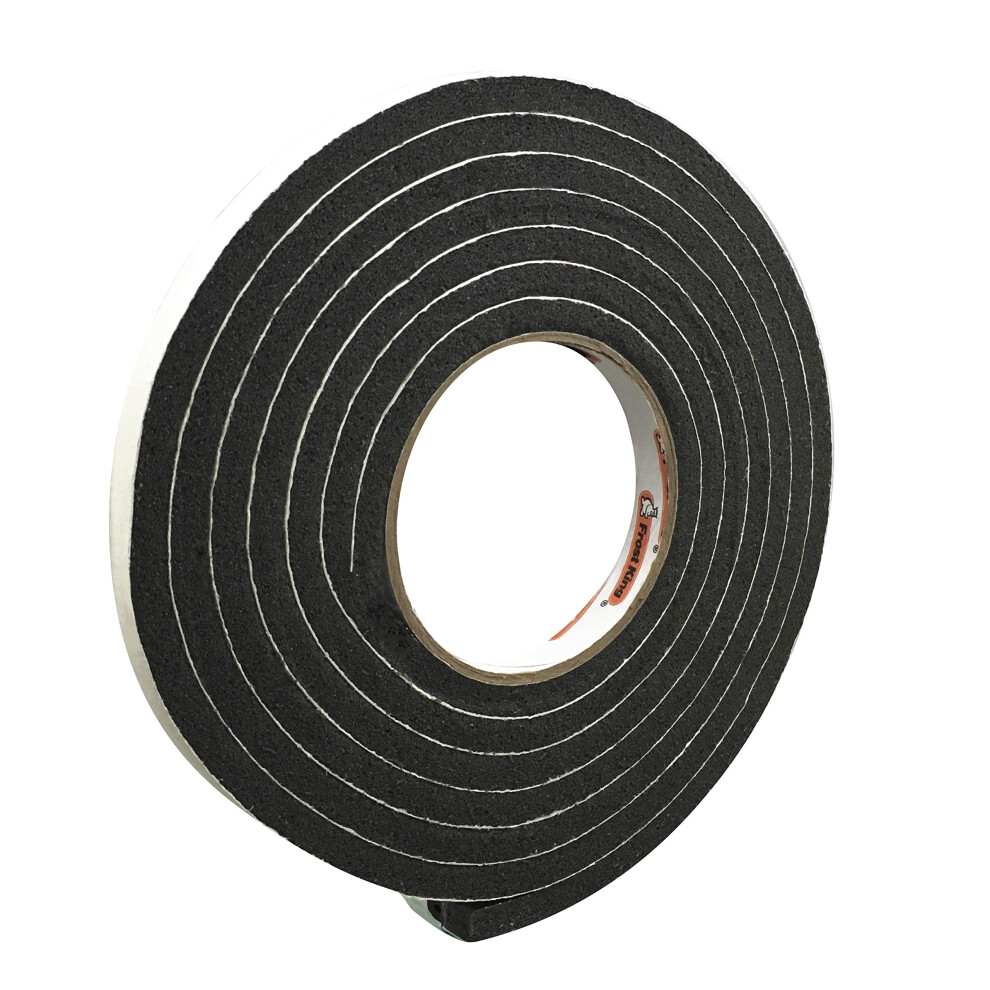 Frost King P Selfstick Rubber Foam Weatherseal 12 W 516 T 10 Ft L Black 077578012285