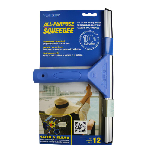 Ettore  12 17012 All-Purpose Squeegee  Inch  Blue 1