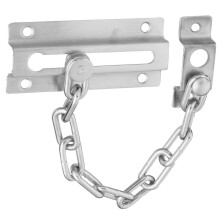Hardware Nacional N274-407 V807 Chain de porta em cetim cromado 1/2 """" x 9 """"