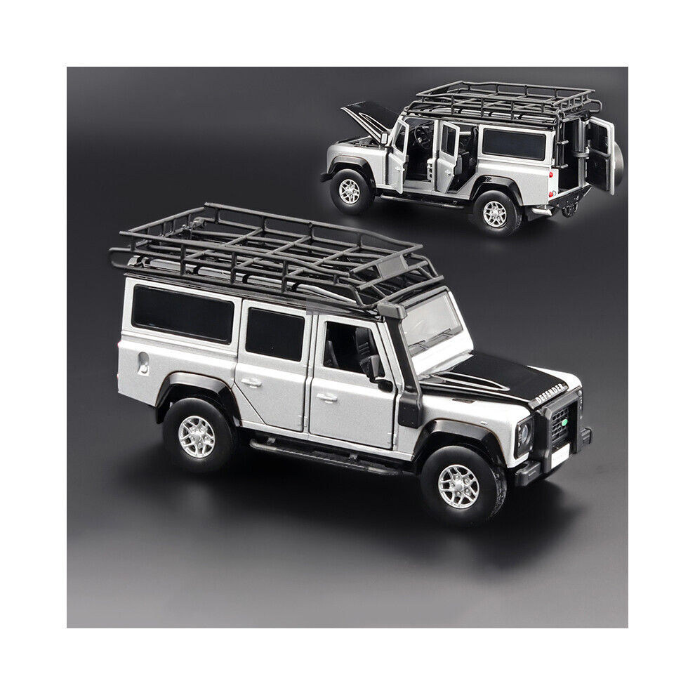 (Silver) 1:32 Defender 2010 Off-road Alloy Car Model Diecasts & Toy Vehicles Toy Cars For Children Collection-image-OPC-PG9DRQT-NEW