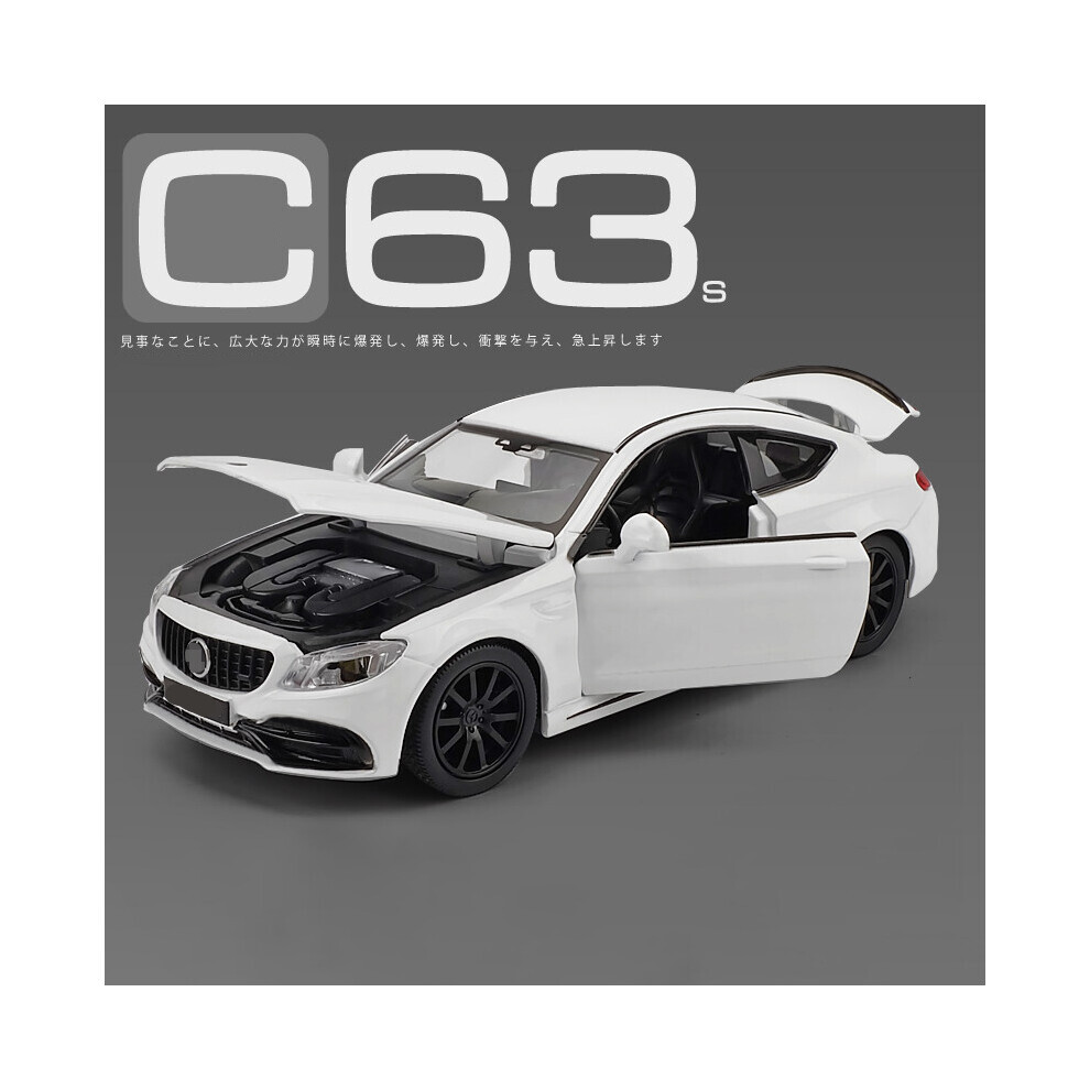 Maxpower (1 32 ) 1:32 C63s Coupe Alloy Car Model Diecast Metal Toy Vehicles Car Model Collection Simulation Sound And White