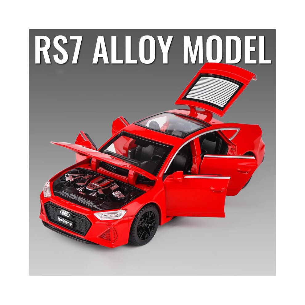 (Red) 1:32 Audi RS7 Sportback Alloy Model Car Toy Diecasts Metal Casting Sound and Light Car Toys For Children-image-OPC-PG9DRRX-NEW