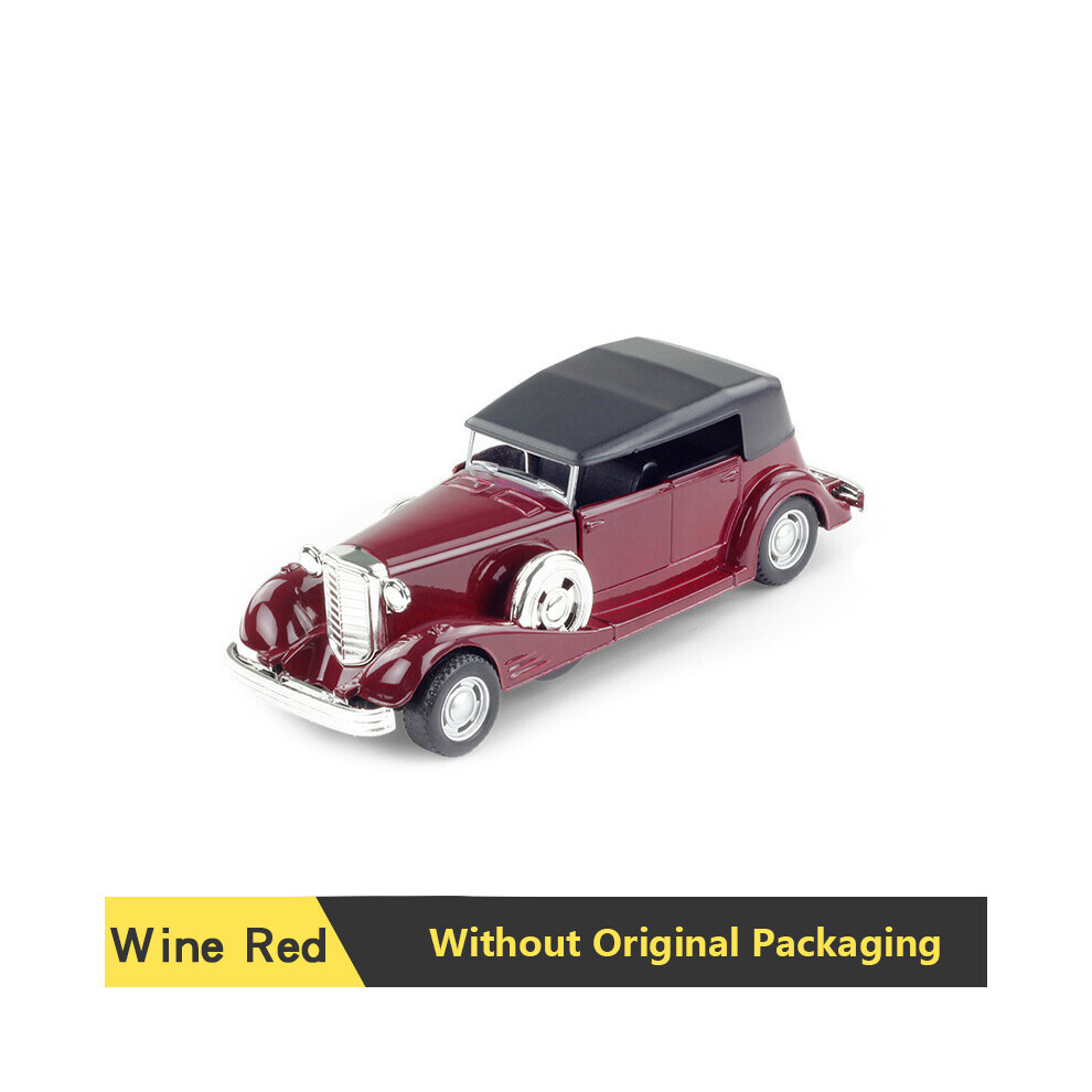 Maxpower (V16 Wine Red) 1:32 Alloy Diecast Cadillacs 1930 V-16 Vintage Car Model Classic Pull Back Car Vehicle Replica For Collection