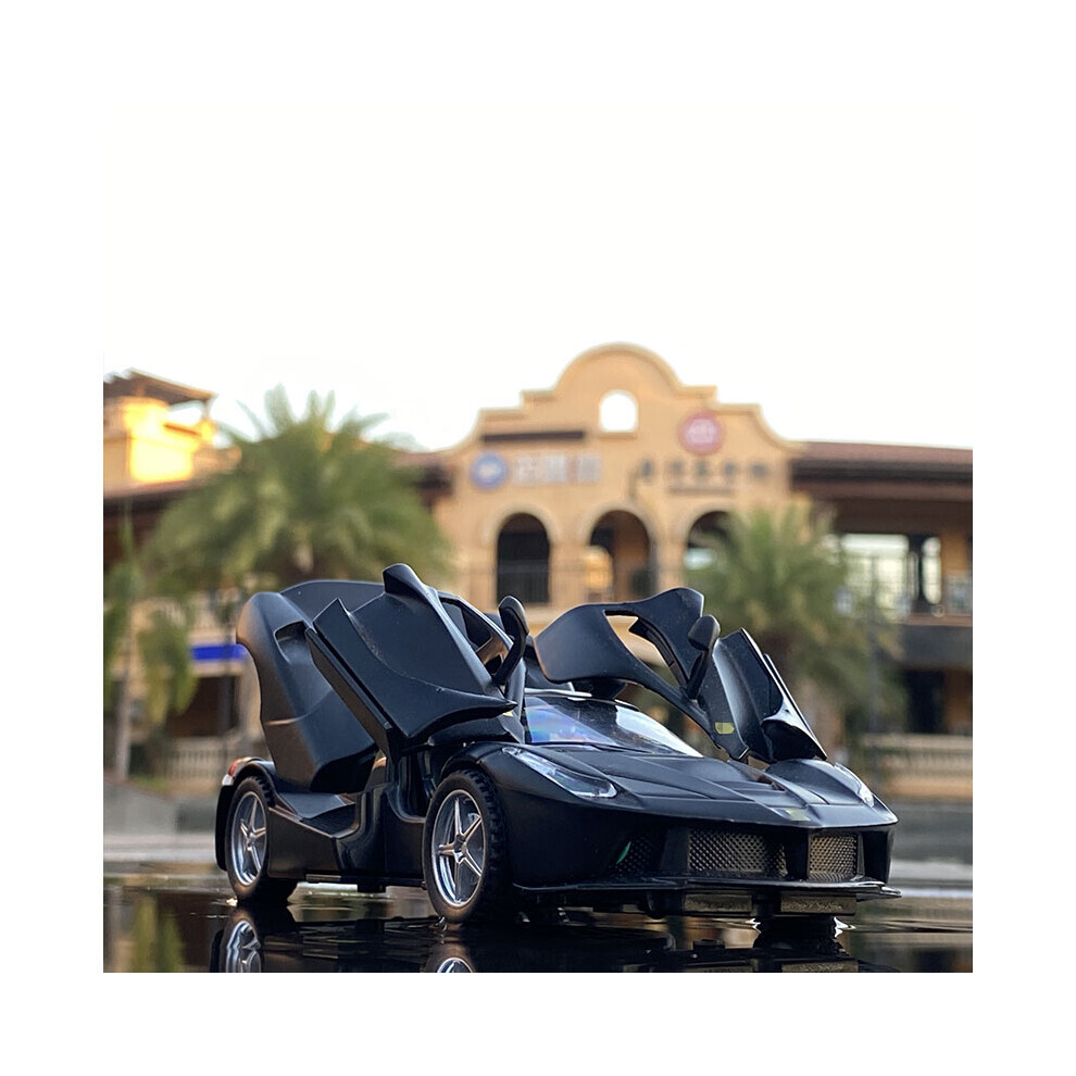 Maxpower (Black) 1:32 Laferrari Alloy Sports Car Model Diecasts Metal Toy Vehicles Car Model High Simulation Sound And Black
