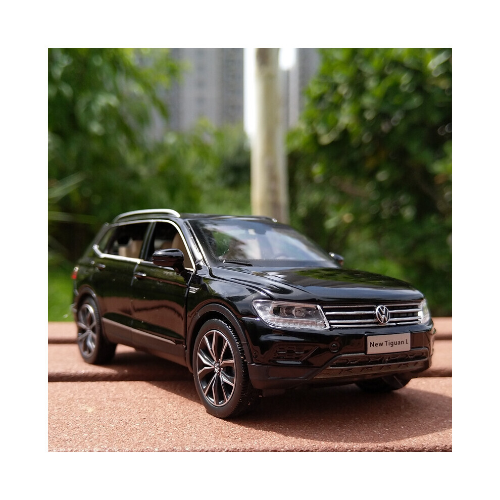 (Black) 1:32 Tiguan L SUV Alloy Car Model Die Cast Metal Vehicle High Simulation Sound Light Model Car Collectibles-image-OPC-PG9DS2W-NEW