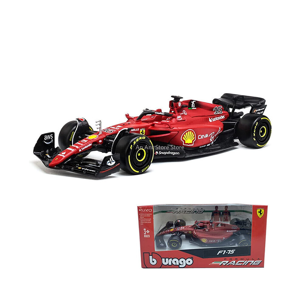 Maxpower (16) 1:43 75Th Anniversary #16 #55 Leclerc Sainz 2022 F1 Scuderia Ferrari