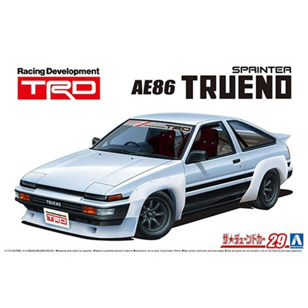 Maxpower Aoshima 05896 Toyota Trd Ae86 Trueno N2 '85 1:24 Model Kit
