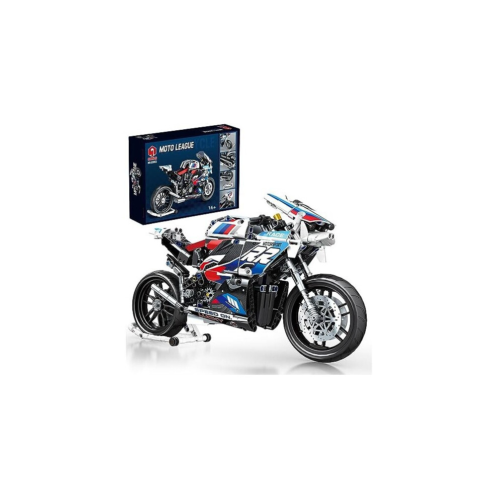 Maxpower Technic Motorcycle Building Kits For Bmw S1000rr, 768Pcs Technic Motorbike Construction Toys, Moc Super Motorbike Building Kit,
