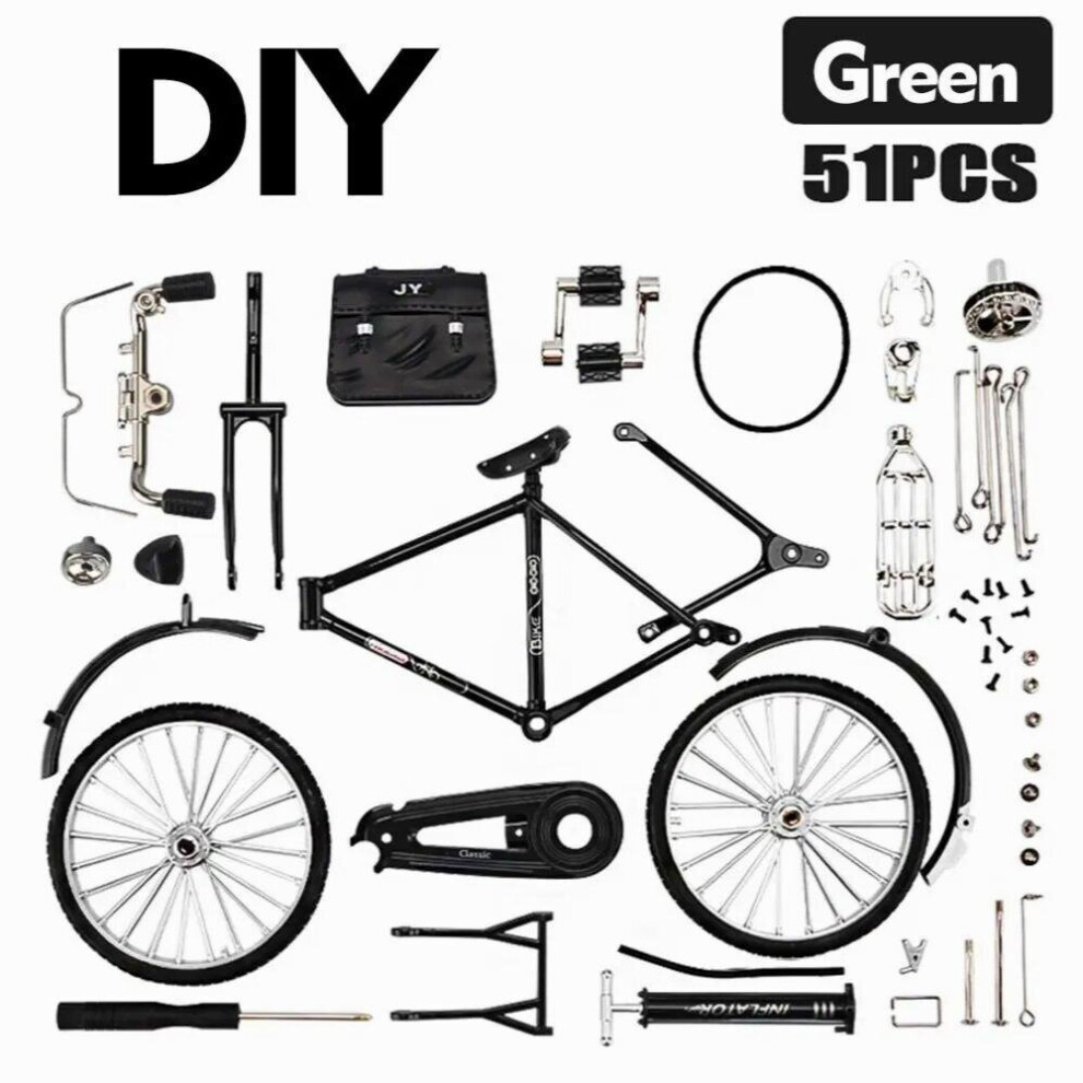 Maxpower Mini Model Alloy Bicycle Metal Bike Sliding Assembled Version Simulation Collection For Children Diy Assembling Toys